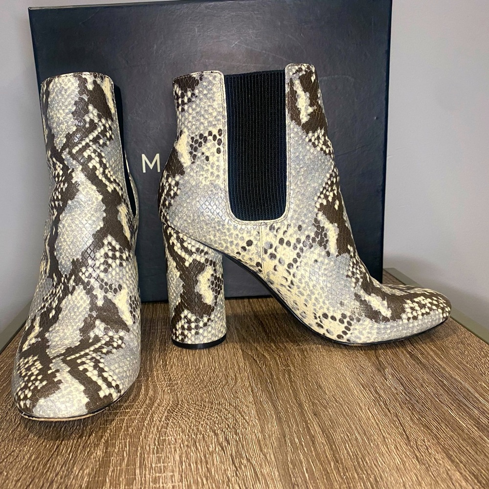 Marciano Meilana Snake Print Boots. - Picture 2 of 7